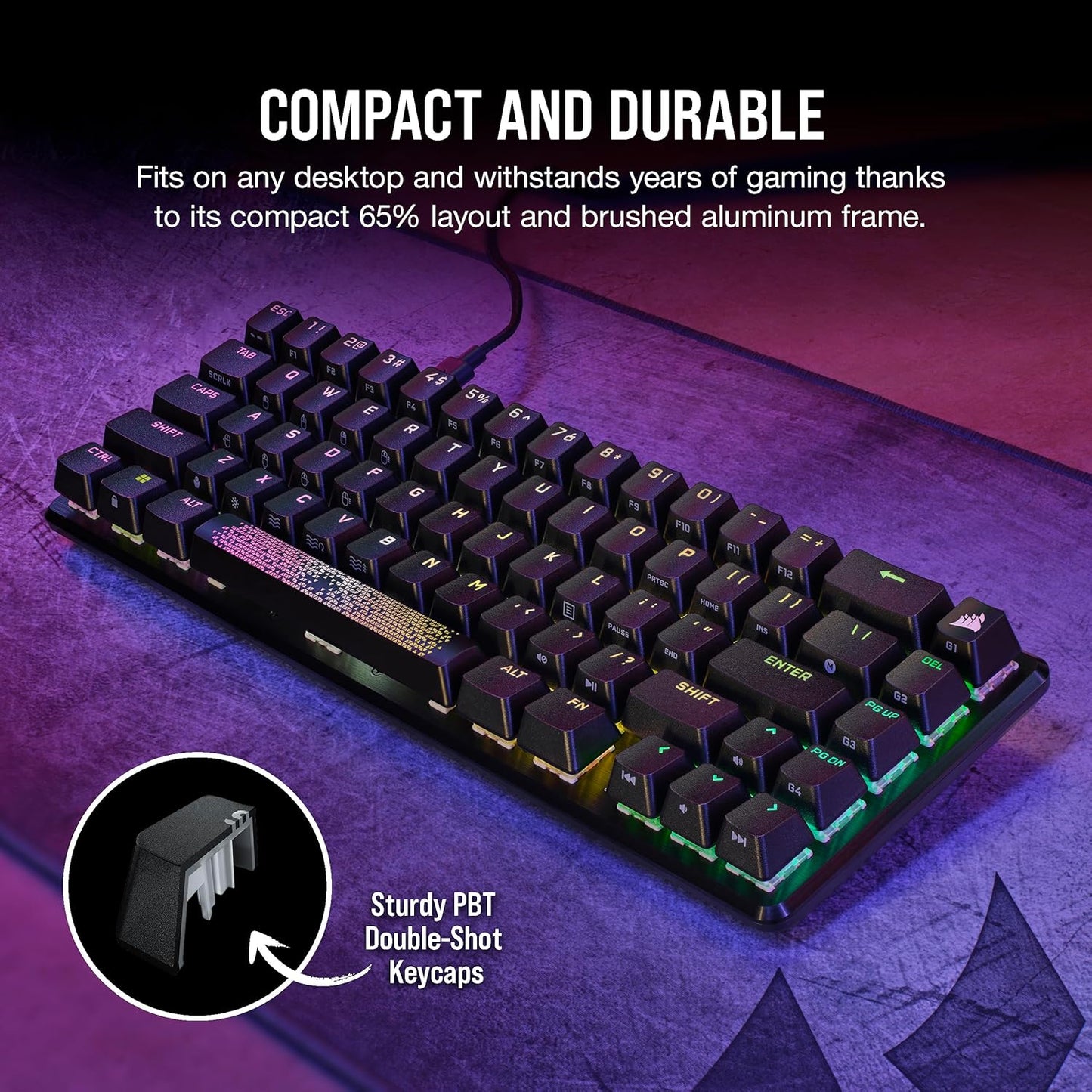 Corsair CH-91A401A-NA K65 PRO Mini RGB Gaming Keyboard