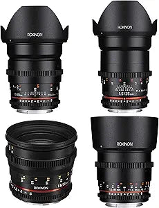Rokinon DS24355085M-M4 Cine DS Lens Bundle MFT Mount