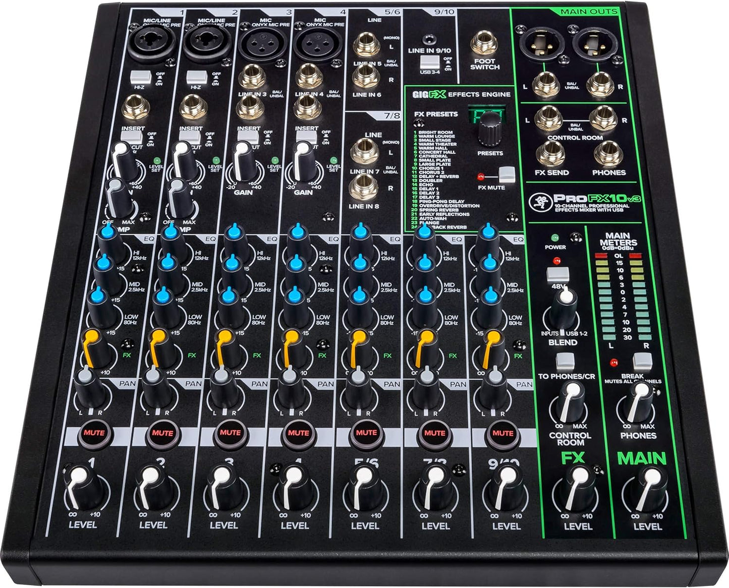 Mackie MACPROFX12V3K1 12-Channel Mixer USB Bundle