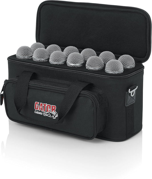Gator Cases GM-12B Microphone Bag Padded Carry Case