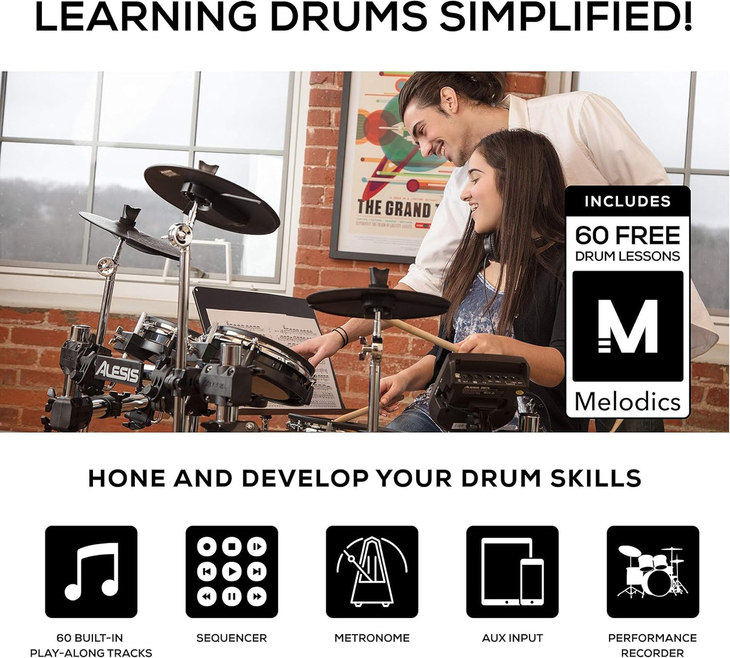 Alesis Surge Mesh Kit Electronic Drum Set - USB MIDI