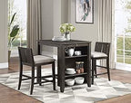 Lexicon D185773DC-32 Vague Counter Height 3-Piece Dining Set