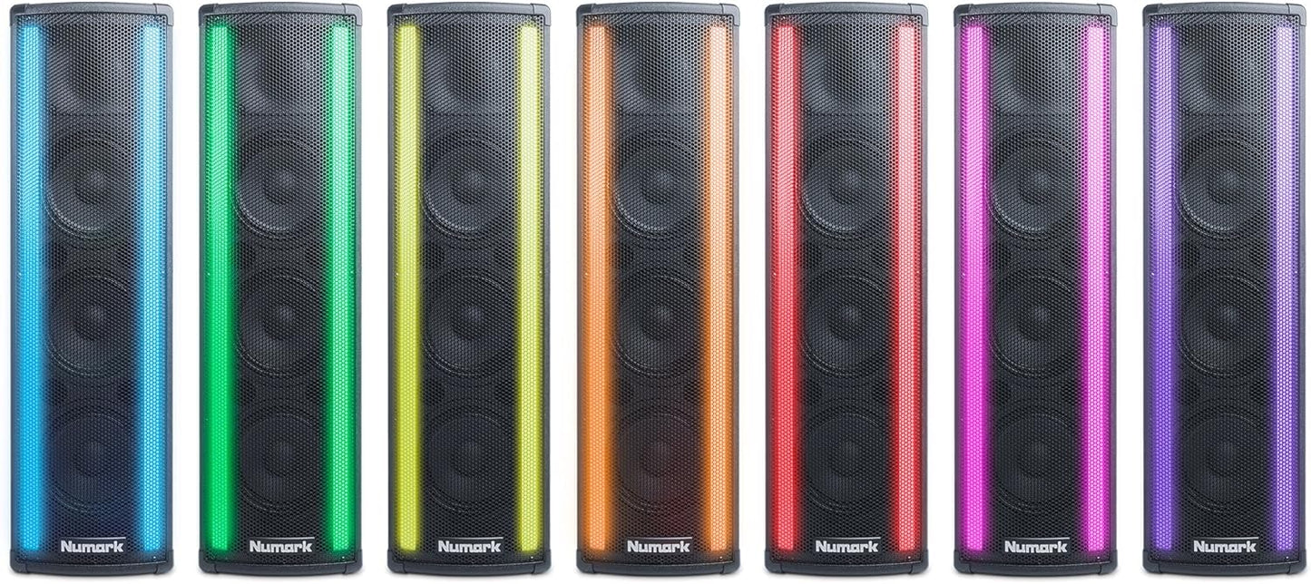 Numark Lightwave 2-Way DJ Speaker LED Beat Sync