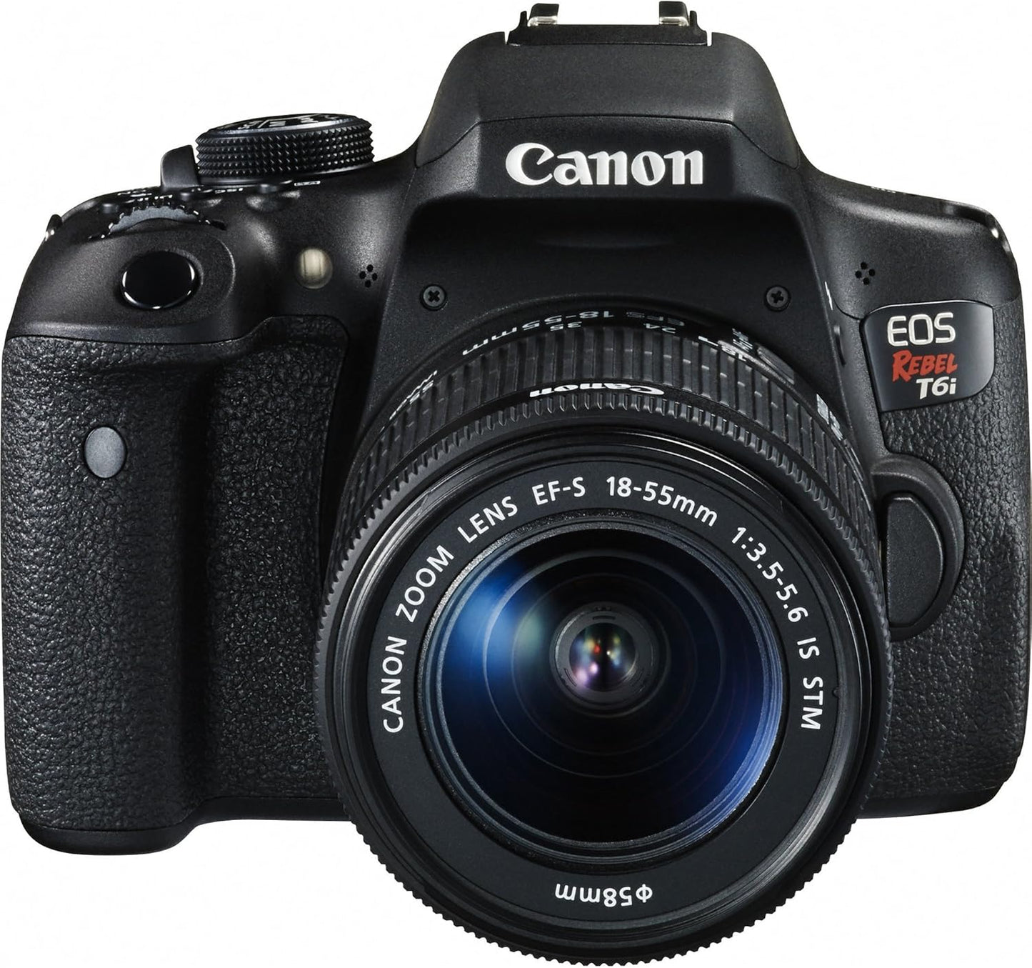 Canon 0591C003 EOS Rebel T6i Digital SLR 18-55mm Lens Wi-Fi