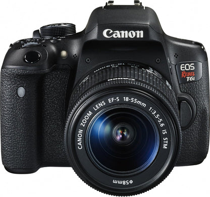 Canon 0591C003 EOS Rebel T6i Digital SLR 18-55mm Lens Wi-Fi