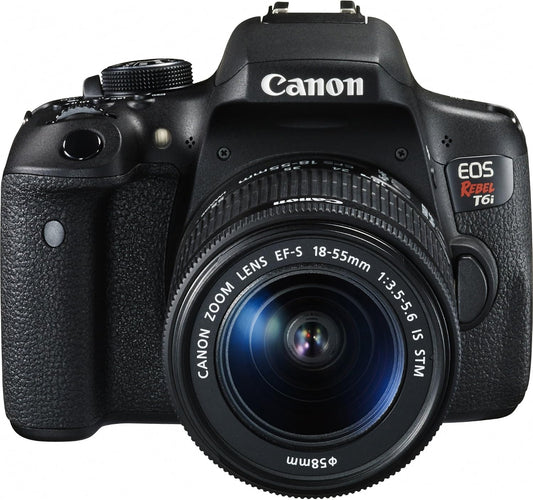 Canon 0591C003 EOS Rebel T6i Digital SLR 18-55mm Lens Wi-Fi
