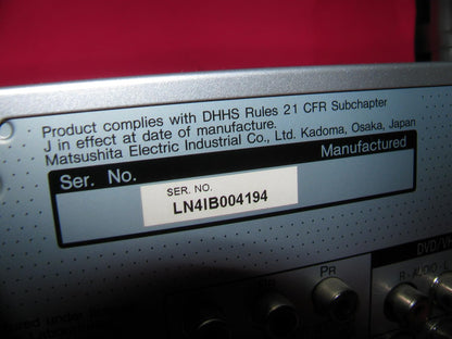 Panasonic DMRE75VS DVD Recorder/VCR Combo Progressive Scan