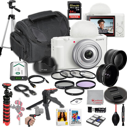 Sony ZV-1F Vlogging Camera - 4K, Lens Bundle, Accessories