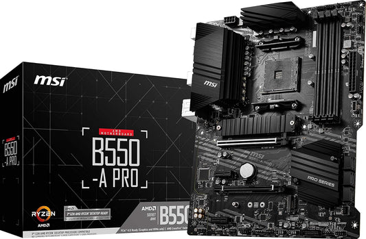 MSI B550-A PRO Gaming Motherboard AM4 PCIe 4.0 Renewed