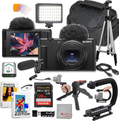 Sony ZV-1 II Vlogging Camera Bundle 128GB Memory