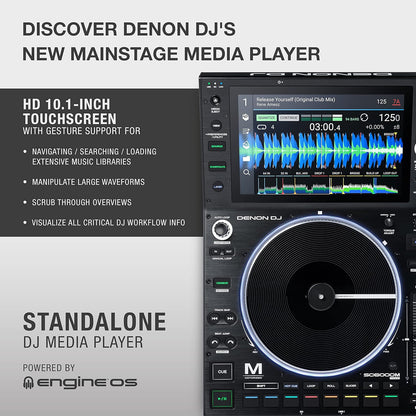 Denon DJ SC6000MPRIME Standalone Media Player Motorized Platter