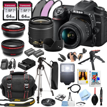Nikon D7500 DSLR Camera 18-55mm VR Lens Kit
