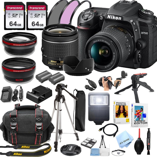 Nikon D7500 DSLR Camera 18-55mm VR Lens Kit