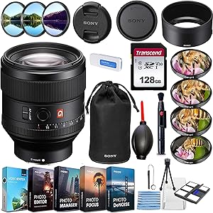 Sony SEL85F14GM 85mm f/1.4 GM FE Lens Bundle