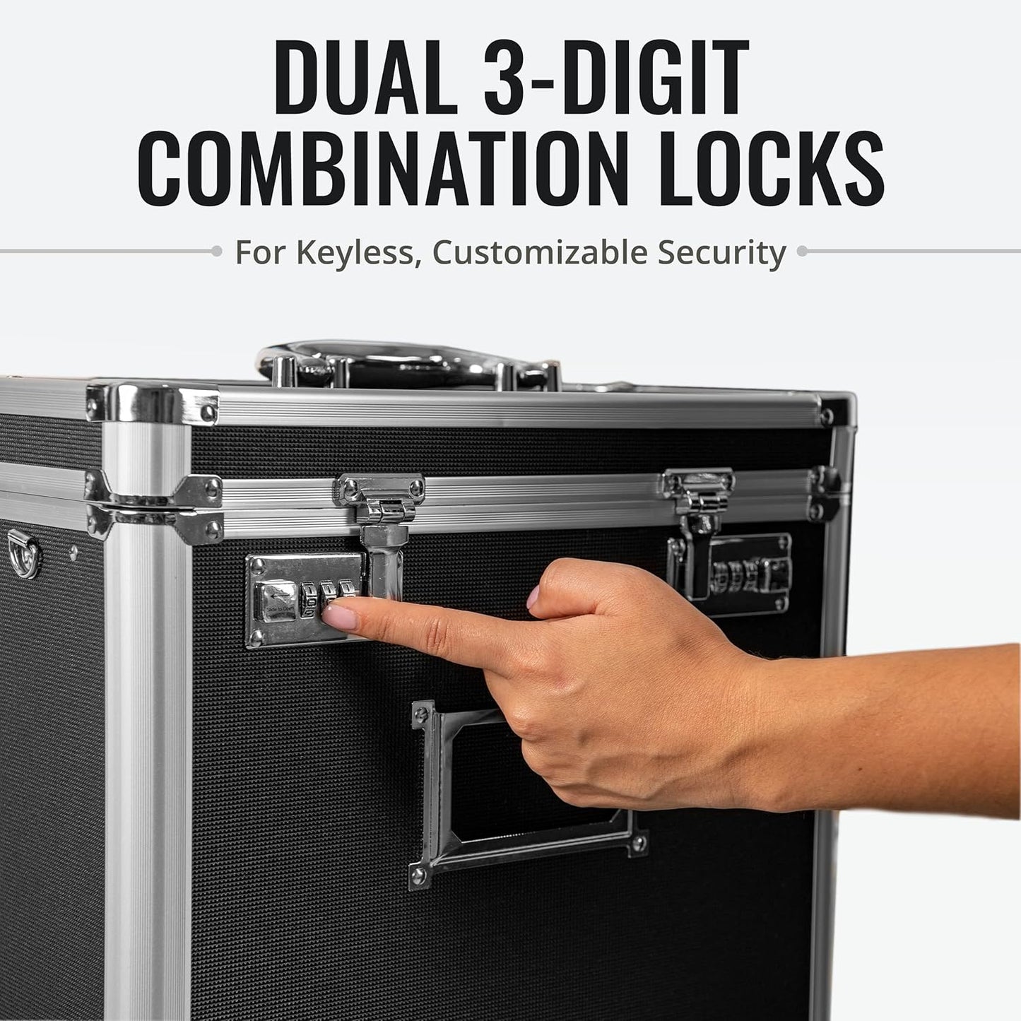 Vaultz VZ01187 Locking File Organizer Box Letter Size