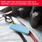 SanDisk SDSSDE61-2T00-G25B 2TB Extreme Portable SSD Sky Blue