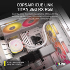 Corsair CW-9061021-WW iCUE Link Titan 360 RX RGB Liquid CPU Cooler