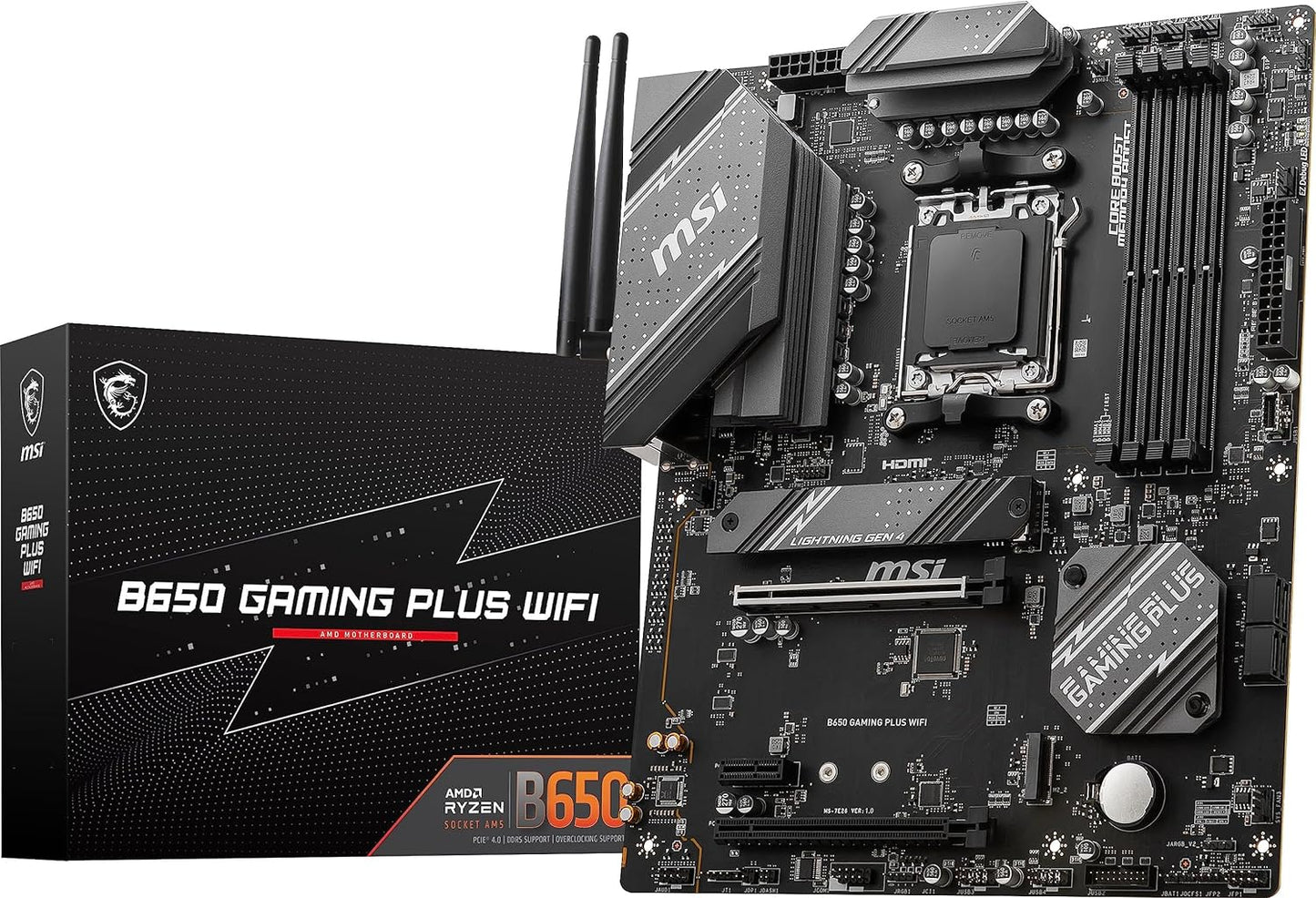 MSI B650 GAMING PLUS WIFI AMD AM5 Motherboard - DDR5, PCIe 4.0