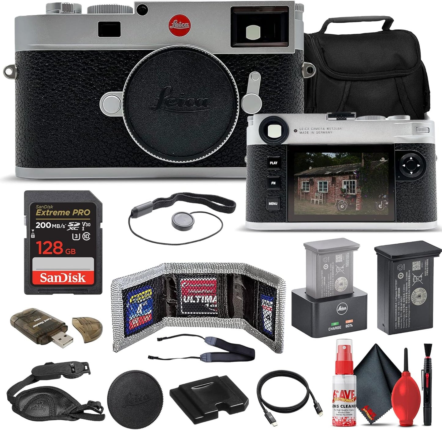 Leica 20 M11 Digital Rangefinder Camera - Silver Bundle
