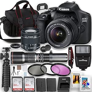Canon EOS Rebel T7 DSLR Camera Bundle