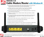 Zoom 5352-00-00 DOCSIS 3.0 Cable Modem & WiFi Router