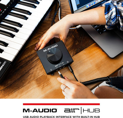 M-Audio AIR Hub USB Audio Interface with 3-Port Hub & Software