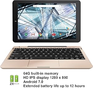 RCA 10.1" HD 64GB Quad-Core Android Tablet (Renewed)