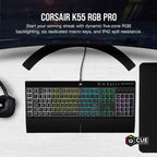 Corsair CH-9226765-NA/FF K55 RGB Pro Gaming Keyboard