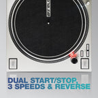 Reloop AMS-RP-7000-MK2-SLV Professional Direct Drive Turntable