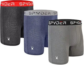 Spyder Performance Mesh Men's Boxer Briefs 3-Pack — main product image