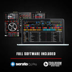Numark NVII Serato DJ Controller: 4-Deck, Dual Displays, Performance Pads