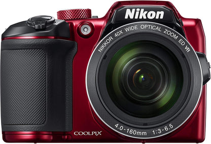 Nikon CRTNKCPB500RRB COOLPIX B500 16MP 40x Zoom (Renewed)