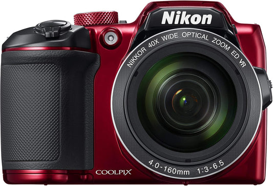 Nikon CRTNKCPB500RRB COOLPIX B500 16MP 40x Zoom (Renewed)