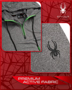 Spyder Pullover Hoodie - Men's Quarter Zip Active Sweatshirt