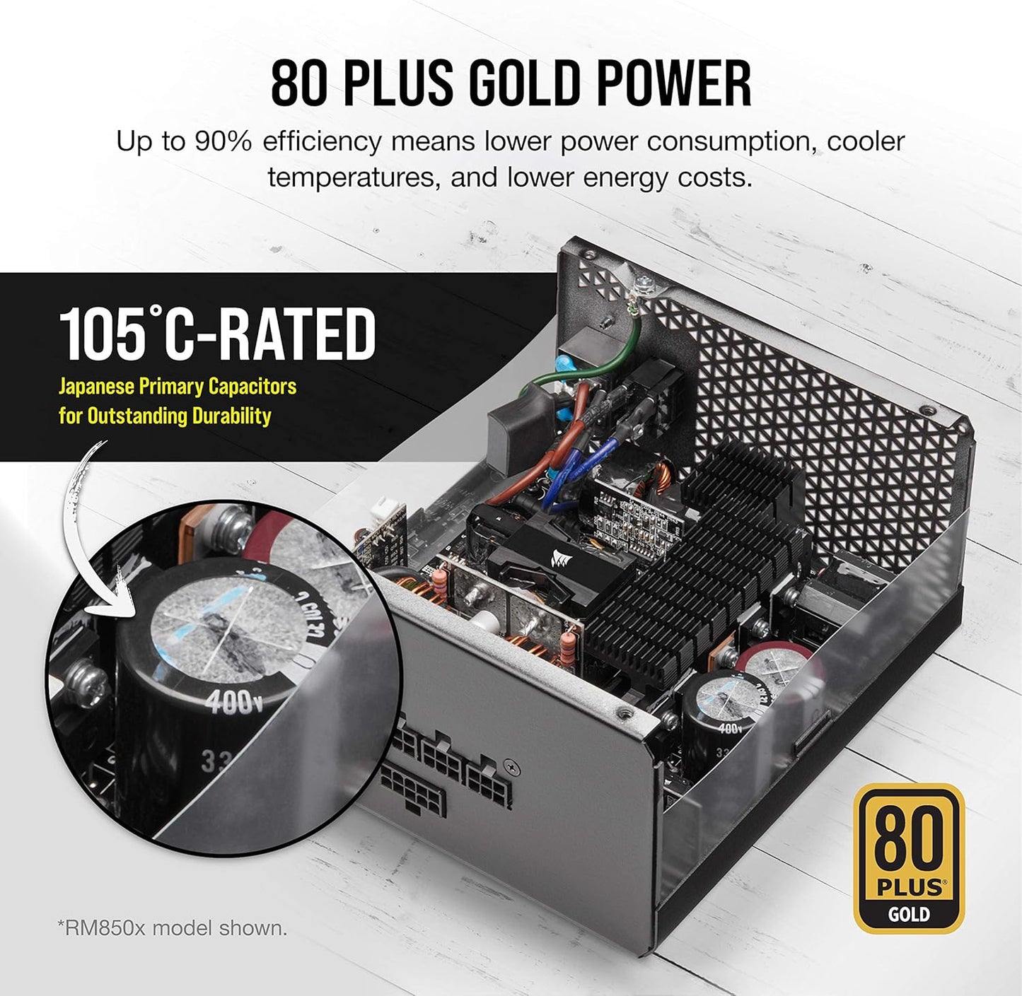 Corsair CP-9020201-NA RM1000x 80+ Gold 1000W PSU