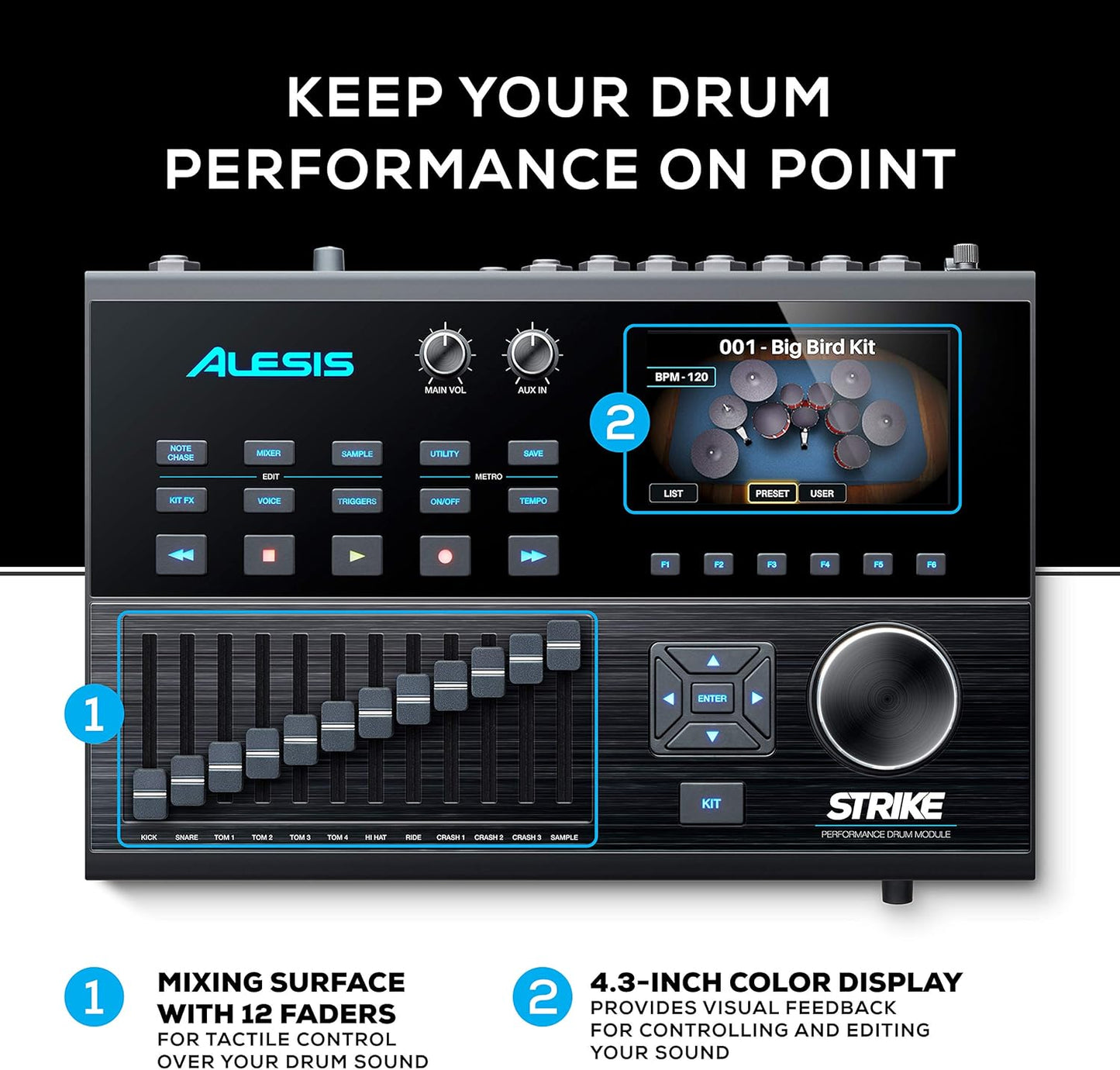 Alesis STRIKEMODULEBUN Strike Drum Module Electronic Drum Kits