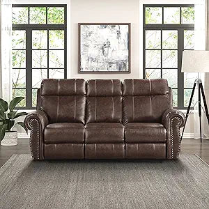 Lexicon 194840170310 Janwood Power Reclining Sofa Brown
