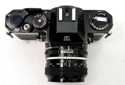 Nikon Nikkormat EL 35MM SLR Film Camera Kit Renewed