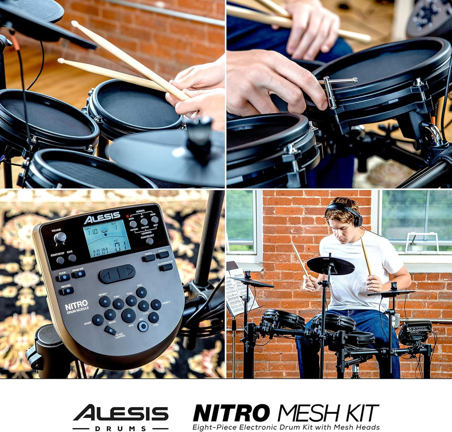 Alesis Nitro Mesh Kit Electronic Drum Set USB MIDI