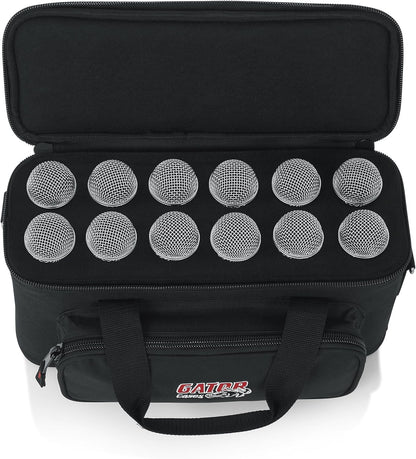 Gator Cases GM-12B Microphone Bag Padded Carry Case