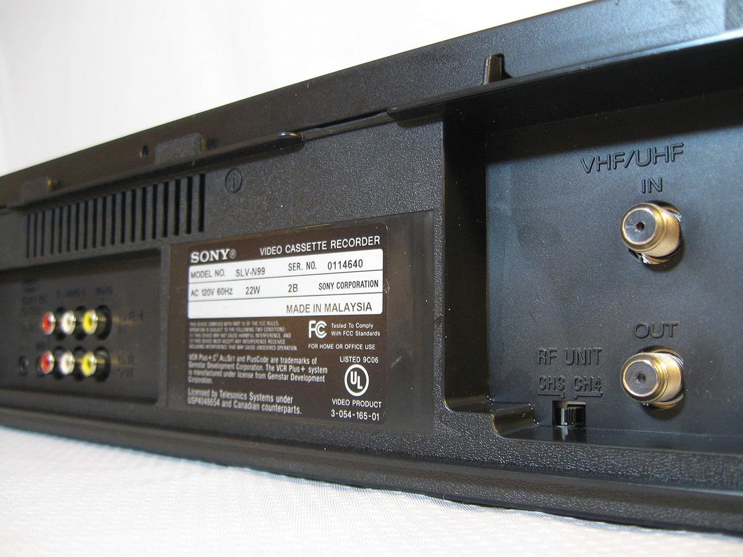 Sony SLV-N99 VHS HiFi Videocassette Recorder