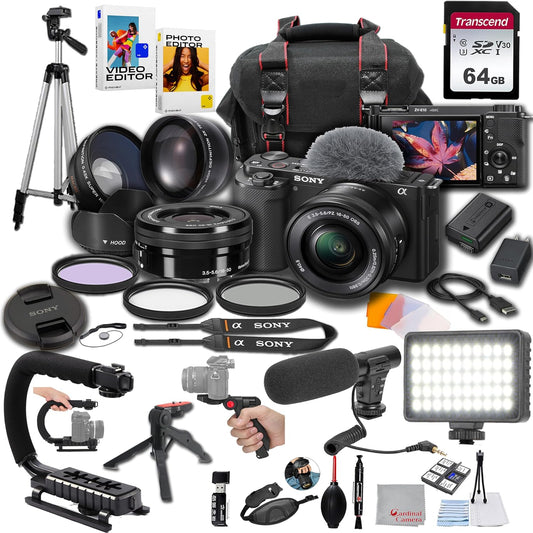 Sony ZV-E10 16-50mm Vlogging Camera Bundle 4K