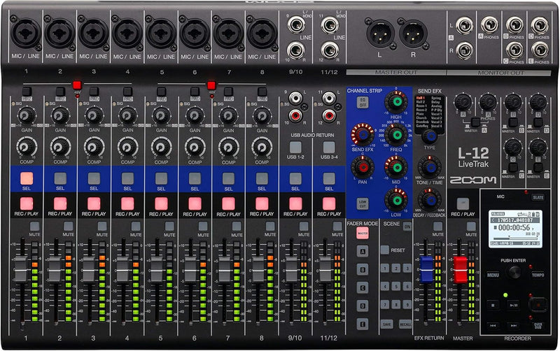 Zoom LiveTrak L-12 12-Channel Digital Mixer (Renewed) — main product image
