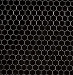 MSI AMZ-MD-00556 Black Hexagon Porcelain Mosaic Tile Backsplash