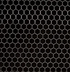 MSI AMZ-MD-00556 Black Hexagon Porcelain Mosaic Tile Backsplash — main product image