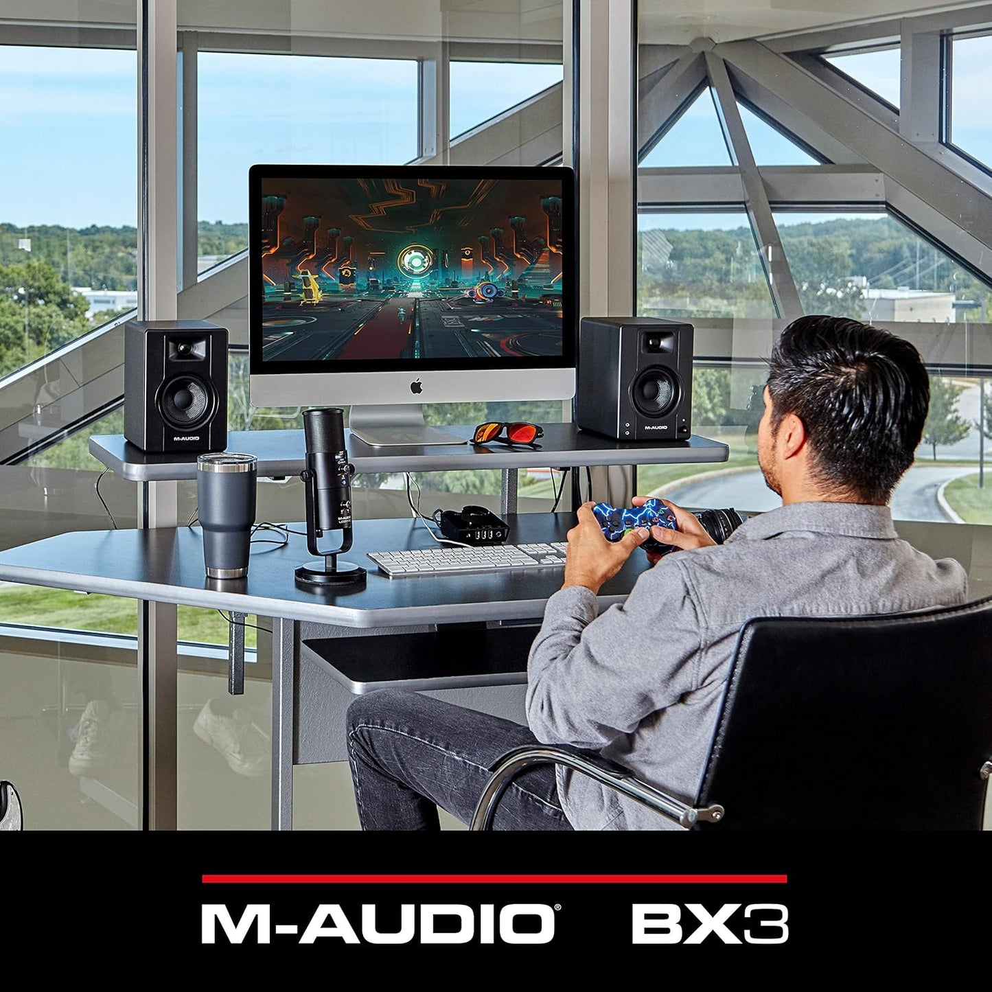 M-Audio BX3 Pair 3.5" Studio Monitor Speakers - 120W