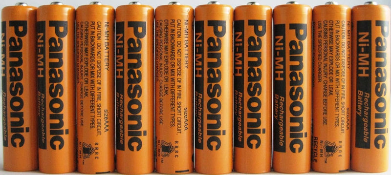 Panasonic BAT011 x 10 AAA Rechargeable Cordless Phone Batteries — main product image