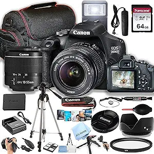 Canon 2000D Rebel T7 DSLR Camera 18-55mm Lens Kit