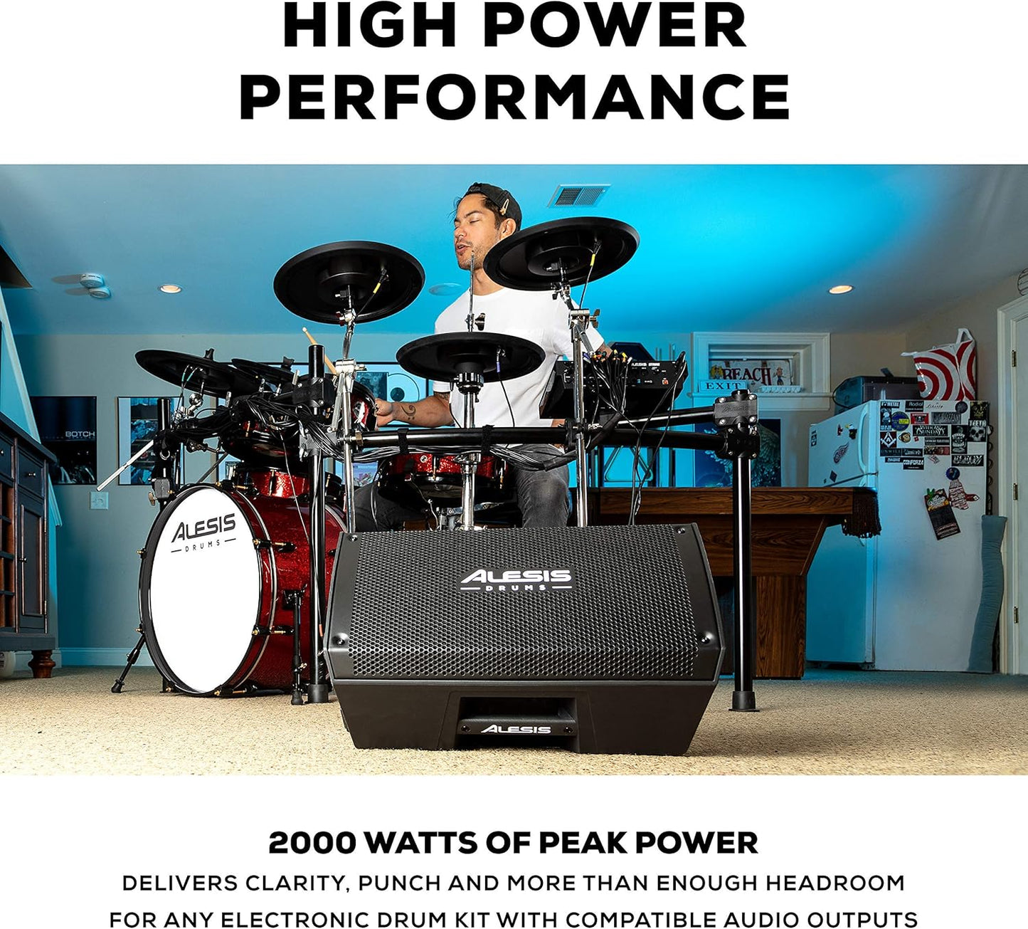 Alesis Strike Amp 8, 2000W Electronic Drum Amplifier (Renewed)