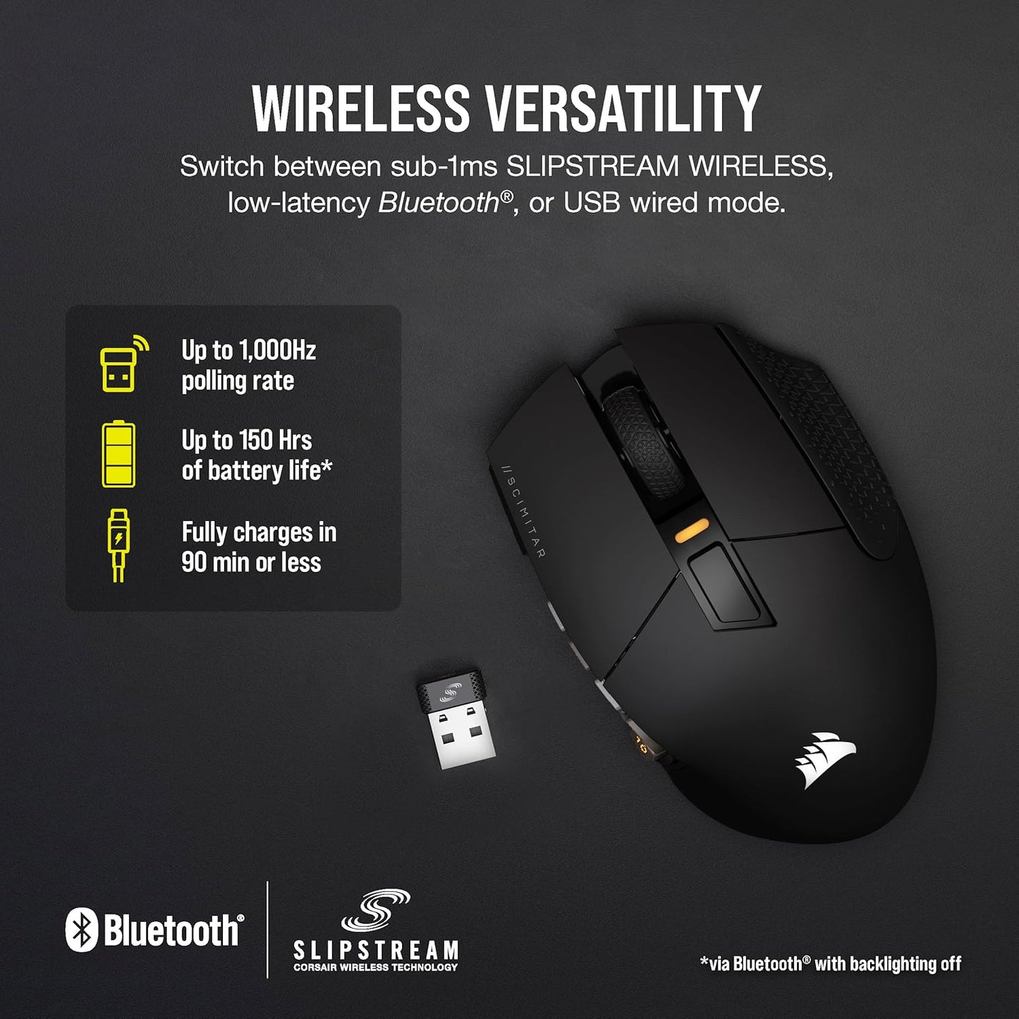 Corsair CH-9314311-NA SCIMITAR ELITE Wireless MMO Mouse